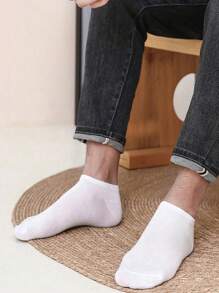 10/15/30 pares de calcetines de tobillo de unicolor unisex, calcetines casuales lisos negros/blancos/grises para hombres y mujeres, calcetines cortos de bajo corte para primavera, verano, otoño, invierno, suaves, cómodos, ligeros, versátiles, transpirables, que absorben la humedad, adecuados para uso diario, ocio, al aire libre, deportes, oficina