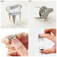 Pottery Glaze Tools Fingertip Dip Glaze Clip Stainless Steel Glaze Clip DIY Tea Cup Ceramic Coloring And Glazing Tool