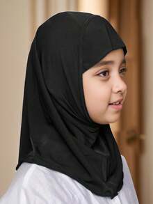 1 szt. Dziewczęca/dziecięca chusta hidżabowa chusta na głowę jednoczęściowa muzułmańska Amira łatwa do noszenia hidżab dla dziewcząt, muzułmańska chusta dla dzieci