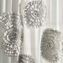 Lush Decor Serena Light Filtering Window Curtain Panel, Single, 54" W X 84" L, Blush - Drapes - Floral Curtains For Bedroom - Cute Curtains - Coquette Decor Halloween-Fall Decor-Room Decor - Xám nhạt - Xem 5