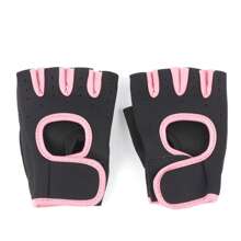 EIGIIS زوج من قفازات التمرين للنساء مانعة للانزلاق لرفع الأثقال مع امتصاص الصدمات، قفازات رياضية بقبضة ممتازة لحماية اليد للتمارين الرياضية مثل رفع الأثقال، الدراجات، السحب، التسلق