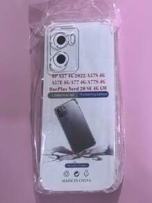 Transparent Four-Corner Anti-Fall Protective Case, Applicable For OPPO/OnePlus Series Smartphones, Transparent Four-Corner Anti-Fall Phone Case, Phone Case, Phone Protective Cover, Phone Shell, Phone Cover, Anti-Drop Phone Case, Transparent Phone Case, Minimalist Phone Case, Solid Color Phone Case, Transparent Phone Case, TPU Anti-Fall Phone Case (Military-Grade Anti-Drop)