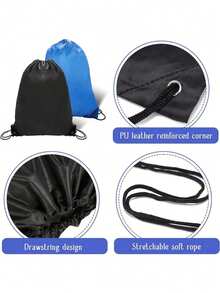 Personalized Nylon Drawstring Pocket With Name, Text Or Logo, Custom Backpack For Event Planners. A Bag Suitable Men And Women Daily Use, Going Out, Exercising, Traveling, Shopping, At The Beach. Perfect Christmas, Thanksgiving, Back To School, Workplace, Work, Commute, Parties, Gatherings. An Ideal Gift Women. The Perfect Christmas Moms, Teachers Daughters.Personalized Daughters. - Multicolor - View 2