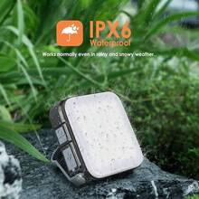 Quntis Linterna de Camping Recargable Solar de 4 Colores(3500-6500K) & 3 Brillantes(45-1000LM) Lámparas de Mano Súper Brillante Portátil Impermeable con Cable USB para Acampar, Caminar Pesca Emergencia y Más - Cuadrado - Ver 11