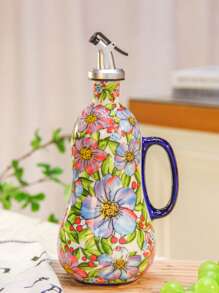 1 件优雅陶瓷油瓶，波兰乡村风格橄榄油瓶/醋瓶，多用途厨房用具，母亲节、圣诞节、万圣节、节假日、万圣节礼物的绝佳礼物 - 查看 6