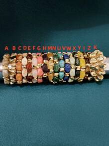 1pc Fashionable Vintage Bohemian, Exaggerated Thick Acrylic Beaded Bracelet, (Can Be Freely Matched Into Multiple Stacked Bracelets), Suitable For Women, Couples, Parties, Daily Wear, Luxury & High-End