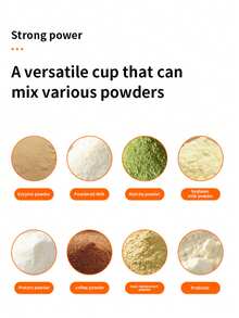 shiying 530ml USB Rechargeable Automatic Protein Powder Shaker Cup, Anti-Clumping Auto Mixing, Suitable For Blending Milk, Coffee, Protein Powder, Essential For Fitness And Outdoor Sports - Multicolor - View 10