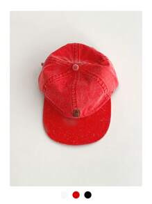 1 件软冠平檐帽,新款春夏学院风字母刺绣棒球帽,防晒拼接棒球帽,适合春夏街舞嘻哈,小巧适合小脸 - 彩色 - 查看 19