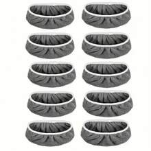6 PCS Gery Reusable Mop Pads Refills Fit For - Washable Microfiber Wet And Dry Mop Pad Compatible With Sweeper Mops, Perfect For Surface And Hardwood Floor Cleaning(Mop Is NOT Included) ﻿