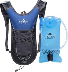 Mochila de hidratación TETON Sports TrailRunner 2.0; Mochila para senderismo, correr y ciclismo; Incluye bolsa de hidratación de 2 litros gratis - Orilla del río (Orilla del río) - Ver 3