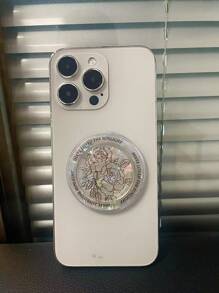 Laser Butterfly Magnetic Phone Holder, Anime Character & Flower Series Multi-Functional Extendable Foldable Desktop Slouchy Stand - Multicolor - View 8