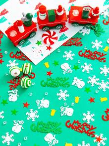 15/30/50g Weihnachts-Konfetti Tischglitzer, Metallic-Folien-Pailletten mit Strass, helle Weihnachts- und Neujahrs-Tischdekoration für Partys