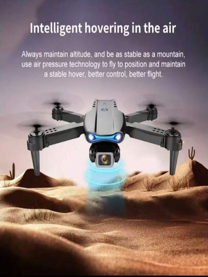 طائرة بدون طيار متعددة الوظائف E99، وقت طيران طويل، مدى طيران طويل، يدعم إرسال الفيديو، ثبات في الطيران، التحكم بالجاذبية، المتابعة التلقائية، زاوية كاميرا قابلة للتعديل 90 درجة، العودة التلقائية، طائرة رباعية ذكية مناسبة للمبتدئين، هدية مثالية لحفلات عيد الميلاد/المناسبات. مع بطارية 500 مللي أمبير/مع بطارية 1800 مللي أمبير