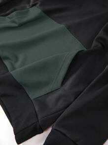 Set di felpa con cappuccio e pantaloni da uomo per primavera/autunno, con stampa di lettere e numeri e colori a contrasto, moda casual da uomo con tasche, pantaloni con vita regolabile, adatto come regalo per marito o fidanzato