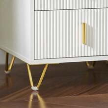 SoBuy FBT115-W Bedside Table With 2 Drawers For Box Spring Bed, Sofa Table, Side Table, Telephone Table, Nightstand, White W X H X D Approx.: 40 X 47 X 40 Cm - White - View 10