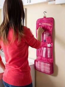 1 Stück tragbare Kosmetiktasche Reise Aufbewahrung Badezimmer Toilettenartikel wasserdichte Waschbeutel Reiseessentials für Urlaub Tasche für Schule Make-up Tasche Kreuzfahrt Essentials Kulturbeutel für Frauen Waschbeutel für Reisen für Badezimmer Großer Stauraum für Männer für Frauen - Verschiedenfarbig - Übersicht 1