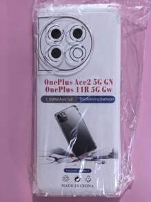 Transparent Four-Corner Anti-Fall Protective Case, Applicable For OPPO/OnePlus Series Smartphones, Transparent Four-Corner Anti-Fall Phone Case, Phone Case, Phone Protective Cover, Phone Shell, Phone Cover, Anti-Drop Phone Case, Transparent Phone Case, Minimalist Phone Case, Solid Color Phone Case, Transparent Phone Case, TPU Anti-Fall Phone Case (Military-Grade Anti-Drop)
