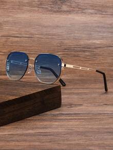 Steampunk Retro Metal Frame Glasses, Elegant Travel Sports Driving Holiday Beach Summer Accessory, Vacation Family Outing Street Outfit