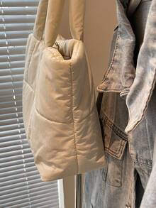 New Korean Style Rhombus Puff Shoulder Bag Tote Bag Large Capacity Handbag Niche Fashion Commuter - Multicolor - View 12