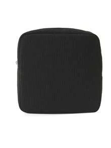 Bolsa de almacenamiento de toallas sanitarias de pana - Portátil y duradera, con cierre de cremallera, ideal para viajes y uso diario, gran capacidad, puede almacenar toallas sanitarias, tampones y talla grande, de vuelta a la escuela, viaje a la playa, bolsa de cosméticos, útiles escolares, artículo esencial para vacaciones, bolsa de almacenamiento de toallas sanitarias para estudiantes y trabajadores de oficina, organizador de artículos de tocador de viaje, bolsa de almacenamiento de regalo esencial