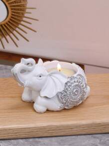 1 件新款动物扫金色仰视大象烛台餐桌书房装饰家居装饰品万圣节、幽灵、秋季、节日、假期圣诞节、冬季、节日、节日、房间装饰、礼物