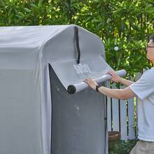 SoBuy Bicycle Shelter Bicycle Garage Foil Tool Shed Tool Shed Foil Tent All-Purpose Roofing Garden Shed Storage Garage Foil Garage W X H X D Approx: 120x163x176cm KLS11