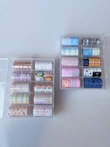 10 Peças Conjunto Variado de Adesivos de Transferência de Arte de Unhas, Incluindo Estilo Minimalista, Coreano, Coração, Poá, Floral, Pintado à Mão, Animais de Verão, Borboleta, Laço, Bolo, Maçã, Jornal, Água-Viva, Letra em Inglês, Renda, Designs de Flores em Estilo Chinês, Adequado para Decorar Livros, Papelaria, Desktops, Tablets, Vidro, Scrapbooking, Ótimo Presente para Família e Amigos