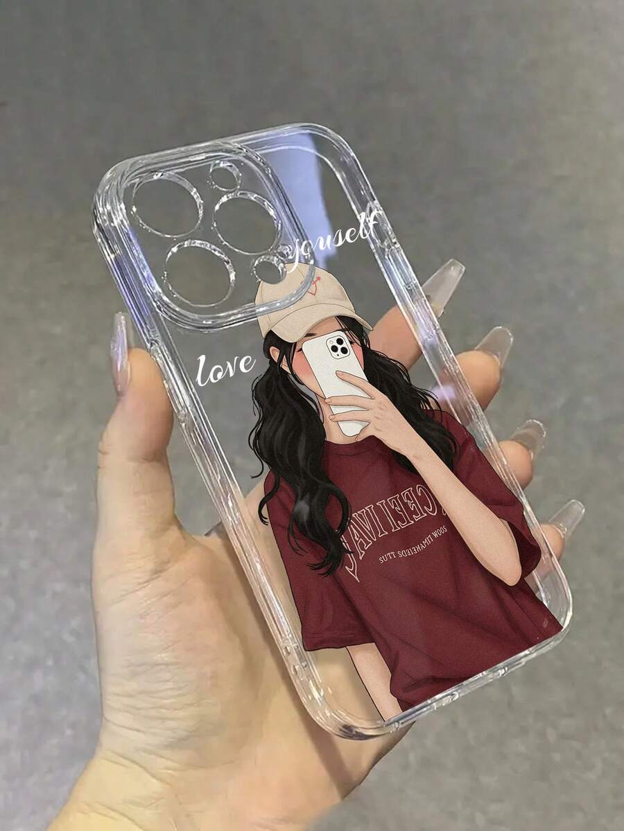 Colorful Painted Anti-Drop Transparent Fashionable Minimalist Protective Phone Case Compatible With IPhone 16/15 XR/7/8/16 Pro Max/13 Case/IPhone 15 Pro Max/12 Pro Max/13 Pro Max/14 Pro Max 13 14 11 12 P14 P11 Soft Shell P12 Anti-Drop XS.XR/78P.78GES2 Compatible Galaxy Redmi 10/9/Note 9/12C/Note 11 Pro/Note 8 Pro/9C/9A Anti-Drop Phone Protective Cover Case - Multicolor - View 1