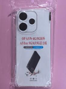 Transparent Four-Corner Anti-Fall Protective Case, Applicable For OPPO/OnePlus Series Smartphones, Transparent Four-Corner Anti-Fall Phone Case, Phone Case, Phone Protective Cover, Phone Shell, Phone Cover, Anti-Drop Phone Case, Transparent Phone Case, Minimalist Phone Case, Solid Color Phone Case, Transparent Phone Case, TPU Anti-Fall Phone Case (Military-Grade Anti-Drop)