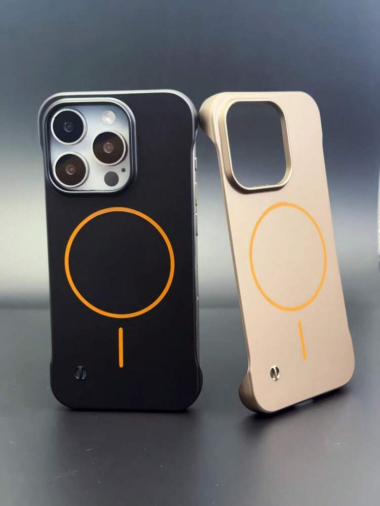 适用于 Air 17/16/15/14/13/12/11 Pro Max Plus 的新款奢华金属漆磁吸无线充电保护壳，超薄无边框散热保护套 - 淺藍色 - 查看 10