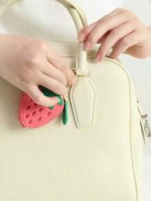 Strawberry Coin Purse Keychain Fruit Charm 2025 New Money Pouch Fit For Airtag