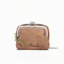 Cartera Mujer Multifuncional con Estampado Floral Cremallera Segura Ideal para Regalos de Cumpleaños Graduación y Vuelta al Cole - Granate - Ver 4