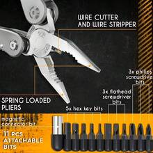 1 件多功能工具 24 合 1 多功能钳子，带专业多功能工具，适用于生存、露营和狩猎，适合男士、爸爸、丈夫和伴侣的礼物，24 合 1 多功能万能斜嘴钳、钢丝钳，耐用防滑维修工具，适合专业电工使用，24 合 1 多功能万能斜嘴钳、五金钳，专业电工耐用防滑维护工具 - 彩色 - 查看 7