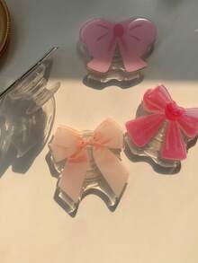 1pc Bow-Knot Phone Holder, Suitable For Any Smartphone, Retractable Air Cushion Stand, Adhesive Tabletop Slouchy Bracket