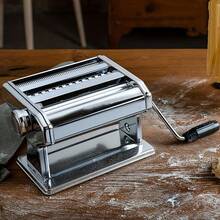 JIASLING Manual Pasta Maker - 9 Adjustable Thickness Settings, 304 Rostfreier Stahl Pasta & Noodle Cutter For Spaghetti, Fettuccine, Lasagna & Dumpling Wrappers, Durable Kitchen Tool With Stable Structure - Silver - View 3