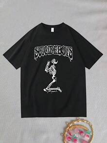 2025 Fashion Suicideboyss G59 Shirt Suicideboy Tour Shirt Suicideboyss Merch American Hip-Hop Round Neck Casual T-Shirt Harajuku - 黑色 - 查看 1