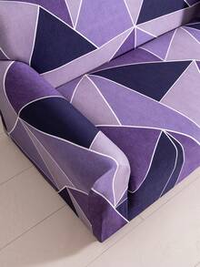 1 件印花弹力沙发套防脏现代沙发套简约风格沙发套装适用于客厅卧室户外沙发保护套 L 形组合躺椅 1/2/3/4 座靠垫套家居装饰沙发沙发 - 紫色 - 查看 7