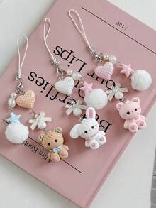 1 قطعة سلسلة هاتف بشكل حيوان كرتوني، سلسلة مفاتيح كاميرا، حبل قصير مضاد للفقدان للنساء، قلادة زخرفية هدية للفتيات، سلسلة مفاتيح لحقيبة السيارة، اكسسوارات سلسلة مفاتيح للحقيبة والحقيبة الظهر، سلسلة مفاتيح مع حامل بطاقة هوية، تميمة حقيبة السيارة، هدايا عيد الميلاد، هدايا للمعلم والصديقة والأخت