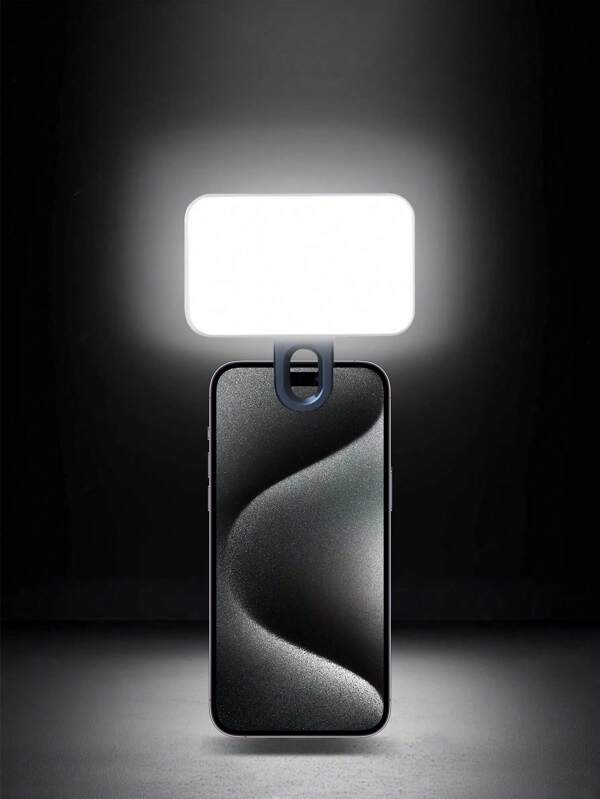 Luz selfie portátil para conferencias de video con clip para cámara de teléfono, luz LED con clip para conferencias de video, 3 modos de iluminación, recargable, portátil, apta para computadoras portátiles/teléfonos/tabletas/videollamadas/maquillaje, apta para selfies y transmisión en vivo, luz portátil