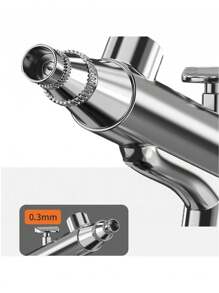 1pc Convenient Single-Action Air Brush Pen, 0.3mm Nozzle, With Metal Spray Bottle, Home High-Pressure Oxygenator Accessory, Moisturizing Spray Pen, Suitable For Models, Nail Art, Automotive Painting, Beauty Spray Tools, DIY Crafts Gifts - Multicolor - View 4
