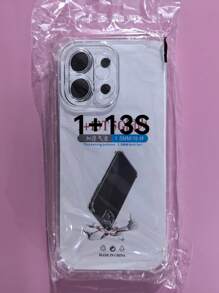 Transparent Four-Corner Anti-Fall Protective Case, Applicable For OPPO/OnePlus Series Smartphones, Transparent Four-Corner Anti-Fall Phone Case, Phone Case, Phone Protective Cover, Phone Shell, Phone Cover, Anti-Drop Phone Case, Transparent Phone Case, Minimalist Phone Case, Solid Color Phone Case, Transparent Phone Case, TPU Anti-Fall Phone Case (Military-Grade Anti-Drop)