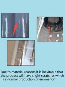 1 pieza Botella de agua portátil de plástico de 300ML/400ML/500ML, botella de bebida minimalista transparente, adecuada para el trabajo y los viajes, para exteriores, camping