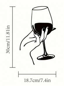 1 pezzo Insegna da parete in metallo astratto per bicchiere da vino, decorazione da parete per bar e esterni, regalo per amanti del vino, cartello per bevande, tempo di bere, decorazione per la cucina, decorazione per la casa, decorazione per la stanza, decorazione da parete - nero - Visualizzare 14