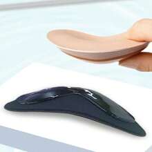 1 Paar Silikon Schulterpolster & Büstenpolster, verdickt & verbreitert, neues Design, waschbar & wiederverwendbar, verbessert Schultern & Büste, korrigiert eckige Schultern, Geheimwaffe für eine gute Figur, unsichtbare rutschfeste Schulterpolster, geeignet für verschiedene Outfits