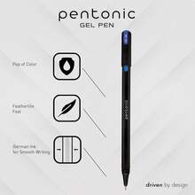 Pentonic Gel Pens, 24 Count, Mixed Pack (12 Assorted Color Pens, 12 Glitter Pens), Medium & Fine Point, Smooth Writing Journaling (1002355)