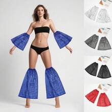 Pailletten Beinwärmer Ärmel Armabdeckung Punk Hip Hop Tanz Disco Kostüm Glitzernde Ärmel Party Cosplay Strümpfe Aufführungsrequisite, Halloween