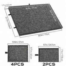 6-In-1 Puzzle Table With Stand Cover 6-Drawer Portable Puzzle Table Puzzle Board  Felt Integrated Puzzle Board Suitable For 1000 PCS/500 PCS Jigsaw Puzzle Piece - Xám - Xem 4