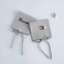 5pcs Customized Jewelry Pouches, Name Envelopes, Bridesmaid Gifts, Bride Gifts, Groomsman Gifts, Wedding Favors, Pink, Purple, Closet Organizer, Customized Graduation Gifts, Travel Jewelry Organizer - Multicolor - View 4