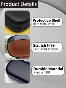 1pc Custom Cute Name PU Leather Glasses Case, Personalized Sunglasses Case, Customized Glasses Case Hard Shell, Customizable Eyeglasses Case, Crush Resistant Fashionable Eyeglasses Storage Case With Wear-Resistant Soft Lining,School Supplies,Back To School,School Gift,For Office,For School,For Classroom,For Teacher Gifts,For University,For Colleague,For Dorm Rooms,For Teacher,For Boys And Girls,For Teenagers,Junior High School Students,Middle School Students,High School Senior High School Students,College Students,University Students,Freshman,Sophomore,Underclassmen,Practical Gift