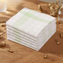 Large Checkered Kitchen Dish Towel, Absorbent Tea Towel, Soft Reusable Cleaning Cloth, Quick-Drying Dishcloth, Dishwashing Cloth - Multicolor - View 24